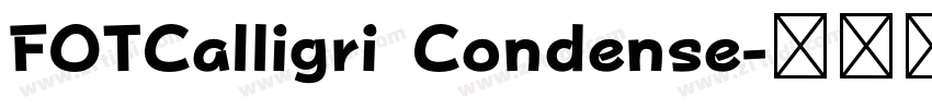 FOTCalligri Condense字体转换